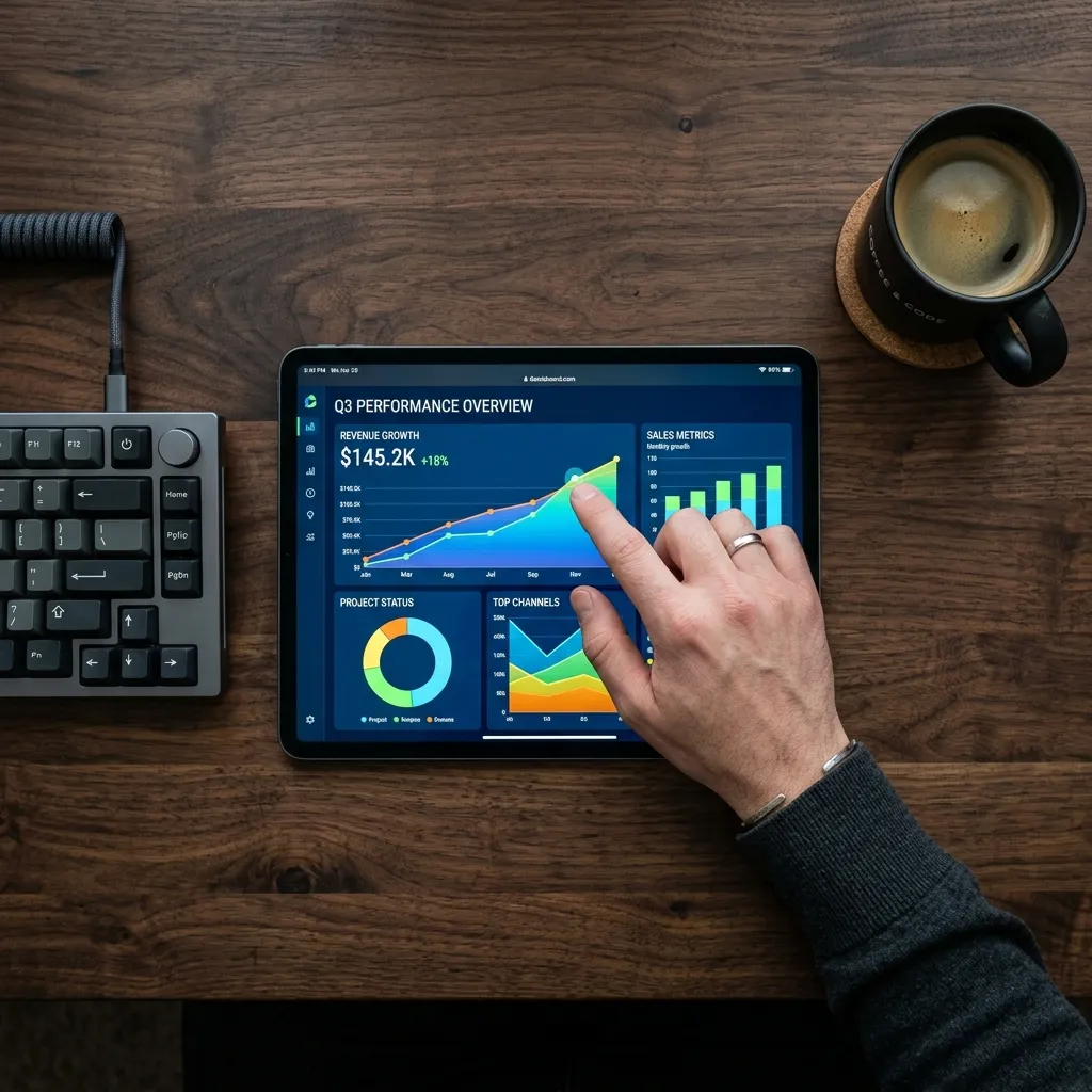 Tablet Workspace Dashboard